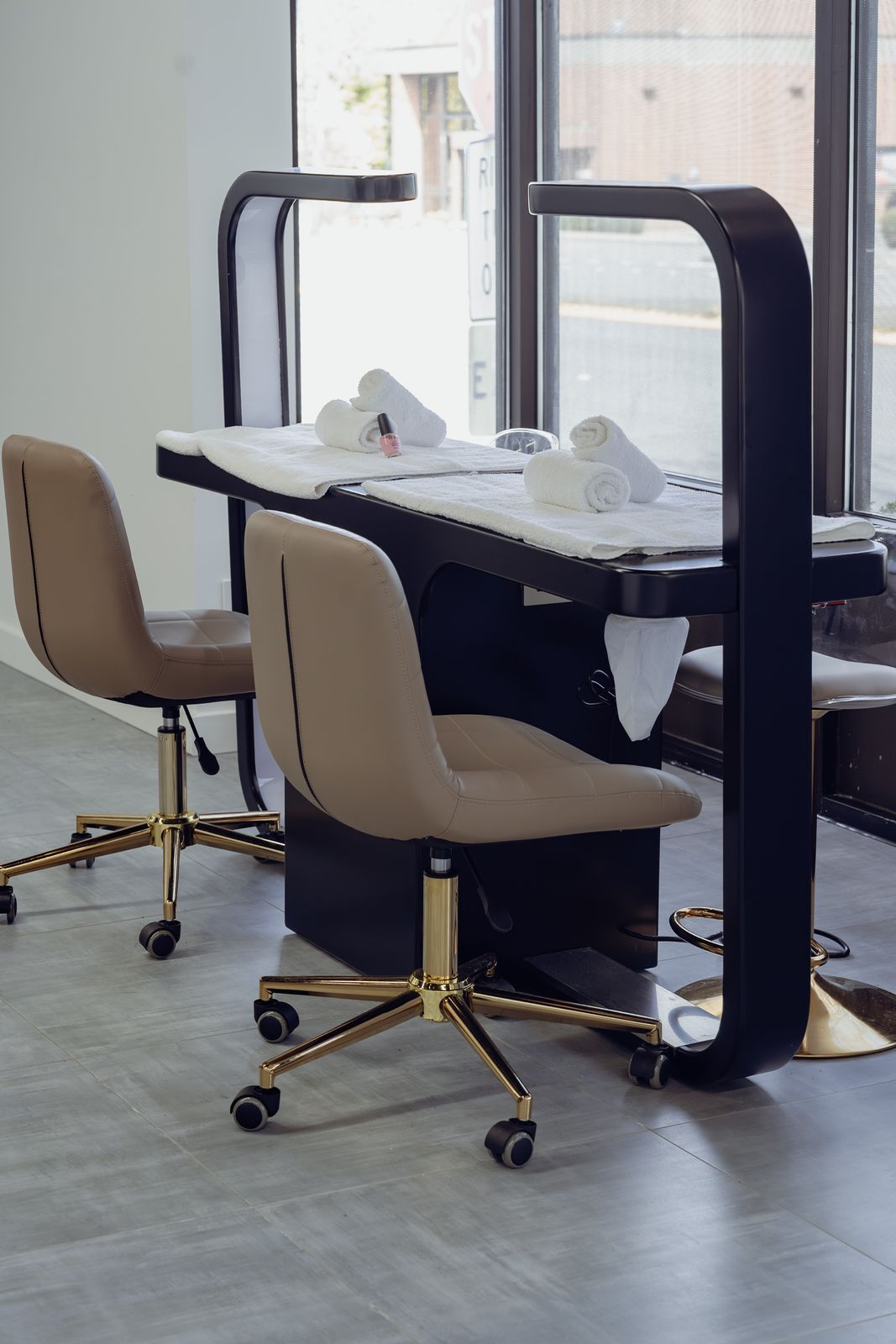Hair and salon space at Crown & Core